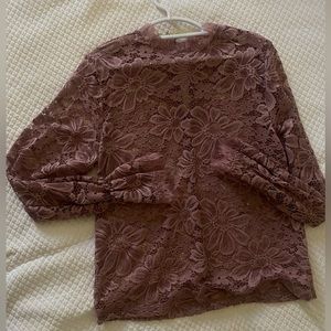Purple lace SweetLilac blouse size XS